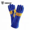 Guantes de soldar marca DEKO modelo Azul - Imagen 4