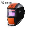 Mascara de soldar con oscurecimiento automatico DEKO modelo Naranja - Imagen 2