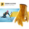 Guantes de trabajo de seguridad para soldadura TIG en cuero - Imagen 3