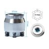 Boca para carraca de 3/8 pulgadas 10-19mm ajustable hexagonal universal - Imagen 3