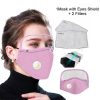 Máscara protectora de algodón integrada con gafas