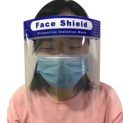 2 uds de careta de protección facial completa de doble cara