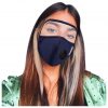 Máscara protectora de algodón integrada con gafas