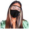 Máscara protectora de algodón integrada con gafas