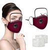 Máscara protectora de algodón integrada con gafas