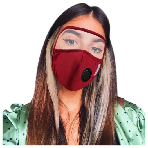 Máscara protectora de algodón integrada con gafas