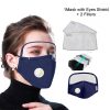 Máscara protectora de algodón integrada con gafas