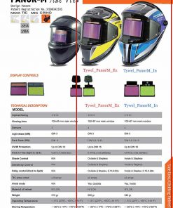 Mascara de soldadura oscurecimiento automático con vista lateral 3 DIN 5-9/9-13