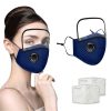 Máscara protectora de algodón integrada con gafas