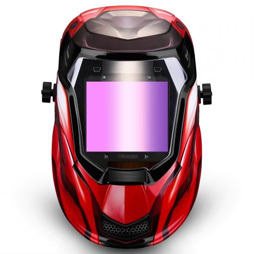 Mascara de soldar oscurecimiento solar automático DEKO modelo Rojo