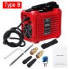 Equipo de soldadura Mini inversor de CC de 220V, 10-225/250A portátil