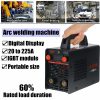 Máquina de soldadura eléctrica con pantalla LCD de ZX7-225, dispositivo portátil de 20A-225A 4200W, inversor de arco/MMA, mini soldador IGBT portátil con pantalla Digital