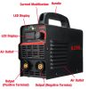 Máquina de soldadura eléctrica con pantalla LCD de ZX7-225, dispositivo portátil de 20A-225A 4200W, inversor de arco/MMA, mini soldador IGBT portátil con pantalla Digital