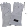 Guantes de soldadura de cuero de 35cm para Soldadores Tig Mig