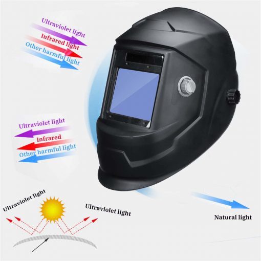 Mascara de soldadura solar DIN 9-13/ DIN 4, oscurecimiento automático