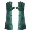 Guantes protección para soldador de piel de vaca con longitud 60 cm