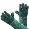 Guantes protección para soldador de piel de vaca con longitud 60 cm