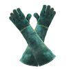 Guantes protección para soldador de piel de vaca con longitud 60 cm