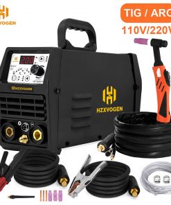 Equipo de soldadura HZXVOGEN de arco pulsado 2 en 1, 110V/220V,  TIG200P, alambre de soldadura de 0,5-8mm
