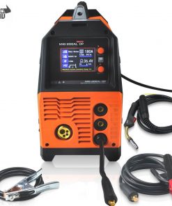 Máquina de soldadura eléctrica por arco 6 en 1, inversor de 220V, pantalla LCD, MIG/MMA/LIFT TIG/PULSE AlMg/AlSi/MIG-200AL
