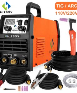 Equipo de soladar HITBOX HBT2000 2 en 1 de arco TIG de 110V/220 soldar acero inoxidable