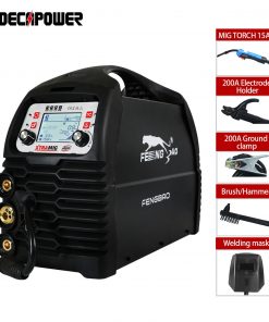 Equipo de soldadura semiautomática 3 en 1, soldador MIG MAG, MMA, TIG, Gas, sin Gas