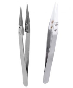 2 undidades de pinzas de ceramica con mango de acero inoxidable