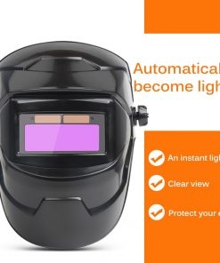 Casco de soldadura con energía solar con oscurecimiento automático