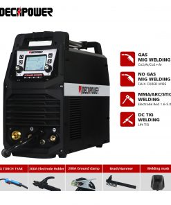 Equipo de soldadura Decapower semiautomático 4 en 1 para Gas y soldadura sin Gas, MMA TIG MAG MIG