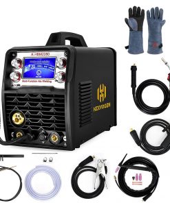 Equipo soldador semiautomática HZXVOGEN 200A, arco de aluminio MMA Tig 4 en 1