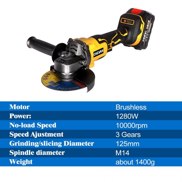 Amoladora Angular Inalámbrica 7000 RPM | Compatible Con Baterías Makita 18V, Motor Sin Escobillas Para Cortar Y Lijar