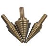 Juego de brocas Drill escalonadas de acero de alta velocidad, de cobalto, titanio HSS, 5 piezas - Imagen 4
