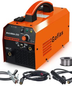 Máquina de soldadura semiautomática mig de 220V, soldadura por arco MMA  2 en 1 sin Gas