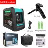 Nivel láser Mileseey herramienta de nivelación 3D de 5 líneas y 12 líneas, color verde, trípode profesional de carbono para nivelado - Imagen 2