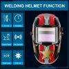 Casco de soldadura de primera clase óptica con oscurecimiento automático, sombra completa 4-13, área de visión 93x43 (mm) - Imagen 4