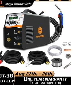 Equipo de soldador de arco TIG 4 en 1HZXVOGEN soldadura semiautomática, 2T, 4T, 220V, IGBT, inversor