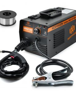 Máquina de soldadura semiautomática HZXVOGEN MIG145, soldador MIG de 220V con núcleo de flujo de 1KG y 0,8mm