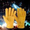 Guantes de cuero antideslizantes para soldadores TIG - Imagen 2