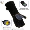 Guantes de soldadura HHPROTECT resistentes al calor/fuego - Imagen 4