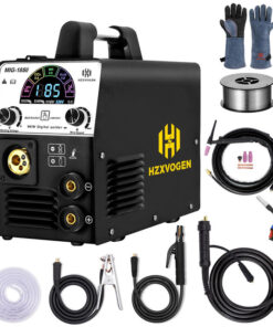 HZXVOGEN MIG185 la soldadora 5 en 1 sin gas para TIG ARC/MMA, 110V/220V
