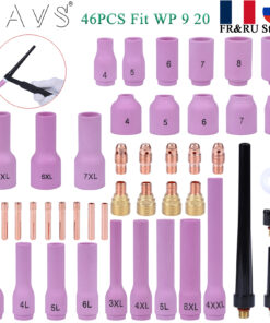 Completa tu equipo de soldadura TIG con este soplete de soldadura TIG de 46 piezas