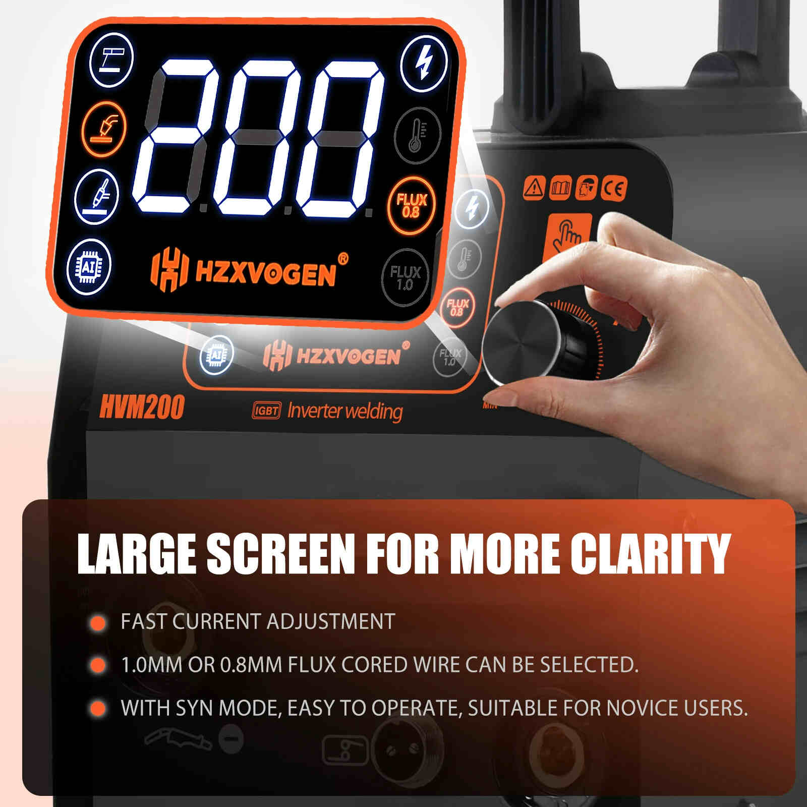 Descubre la Eficiencia: Máquina de Soldadura HZXVOGEN Semiautomática MMA/Mig - Imagen 7